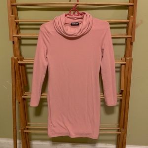 Turtleneck sweater dress
